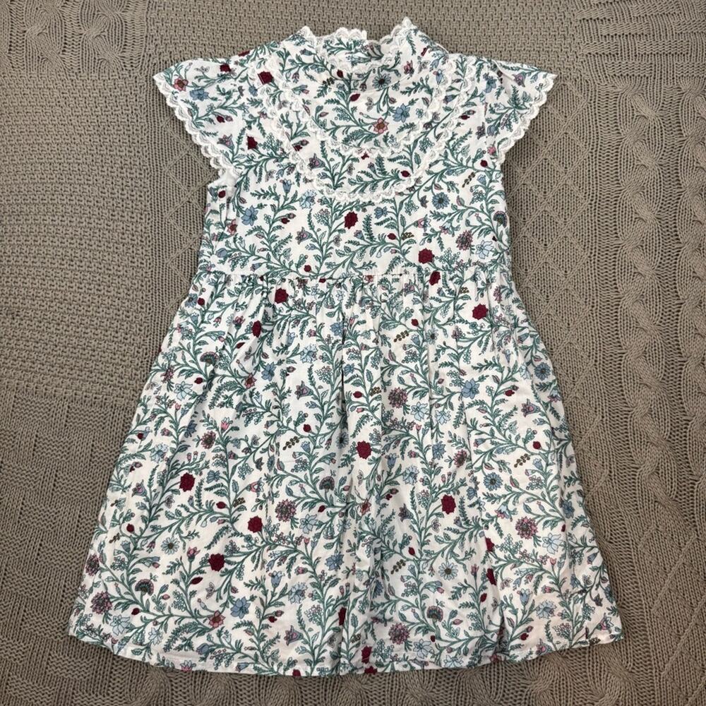 Janie and Jack White Lace Sundress with Flutter Sleeves ~ 4